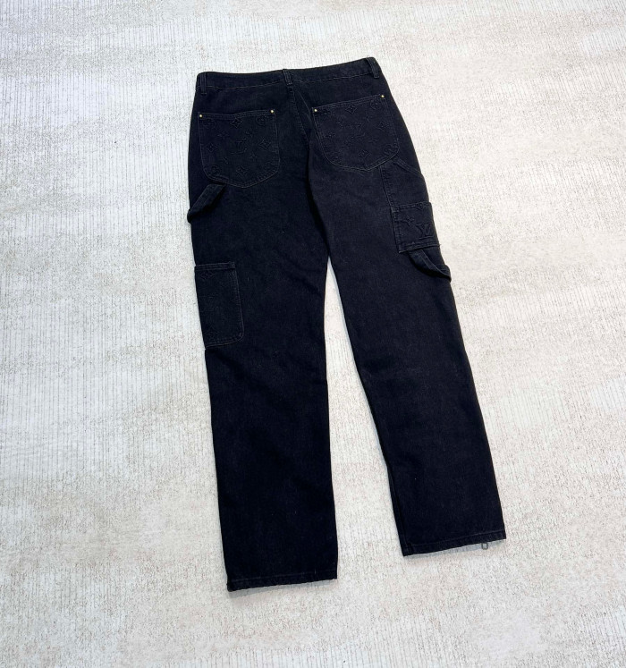 Louis Vuitton Denim Buckle Up Jacket And Pants Set #nigo22157