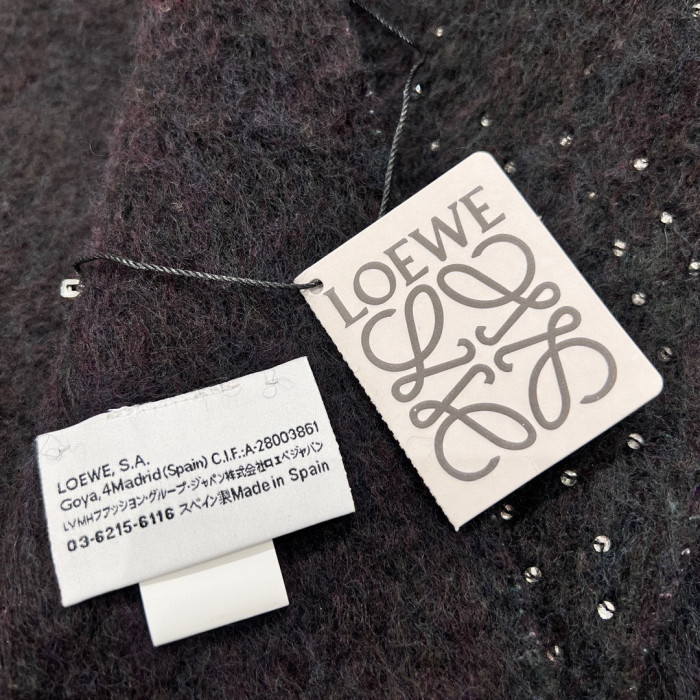 Loewe Black Wool Sky Star Scarf #nigo22166