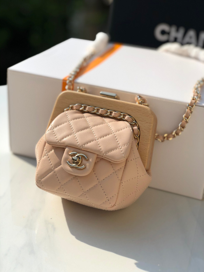 Chanel Leather Chain Diagonal Mini Bag #nigo22168