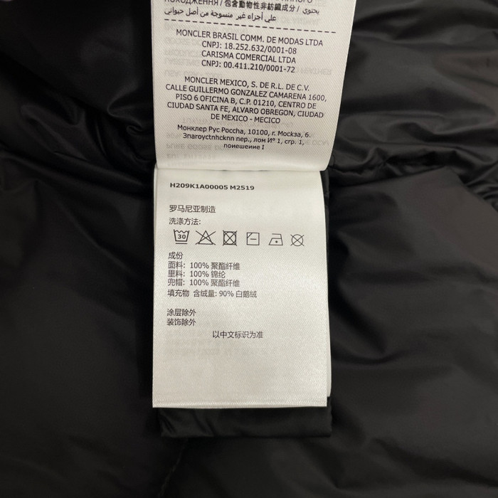 Moncler Black Hooded Down Jacket #nigo22155