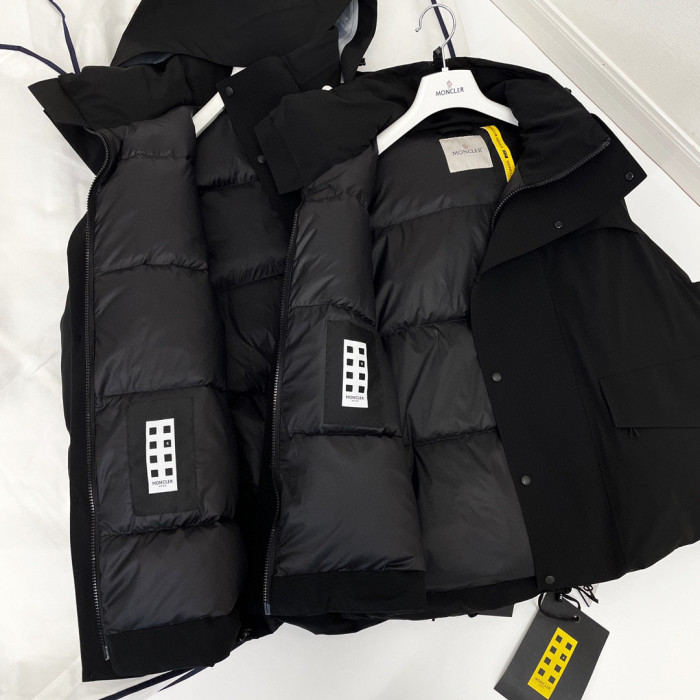Moncler Black Hooded Down Jacket #nigo22155