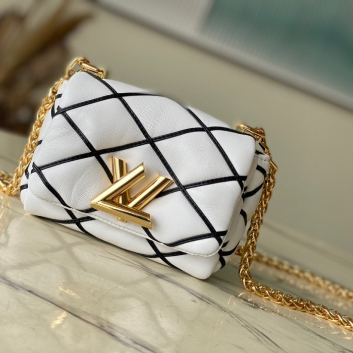 Louis Vuitton PICO GO-14 Leather Chain Diagonal Bag #nigo22171