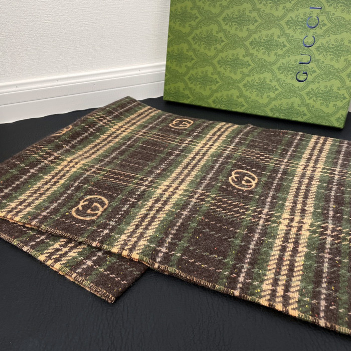Gucci Plaid Wool Scarf #nigo96777