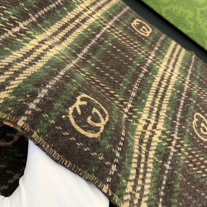 Gucci Plaid Wool Scarf #nigo96777