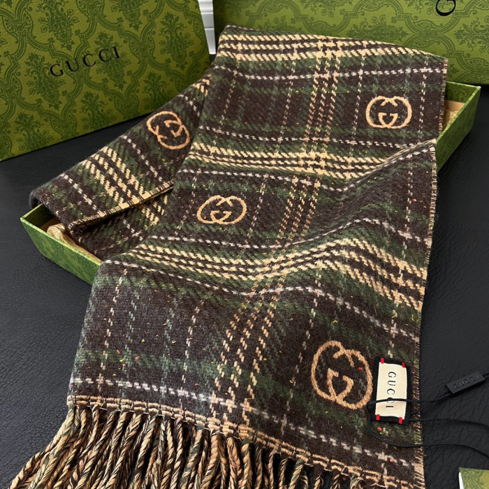Gucci Plaid Wool Scarf #nigo96777