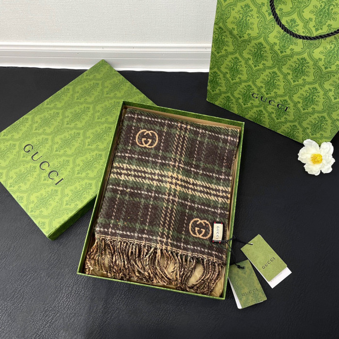 Gucci Plaid Wool Scarf #nigo96777