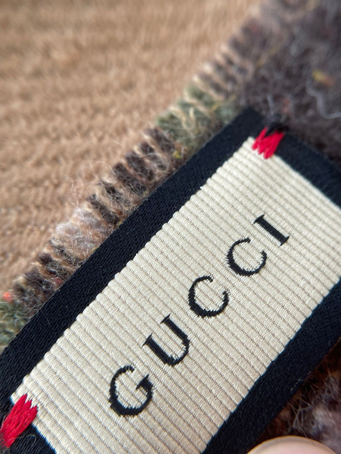 Gucci Plaid Wool Scarf #nigo96777