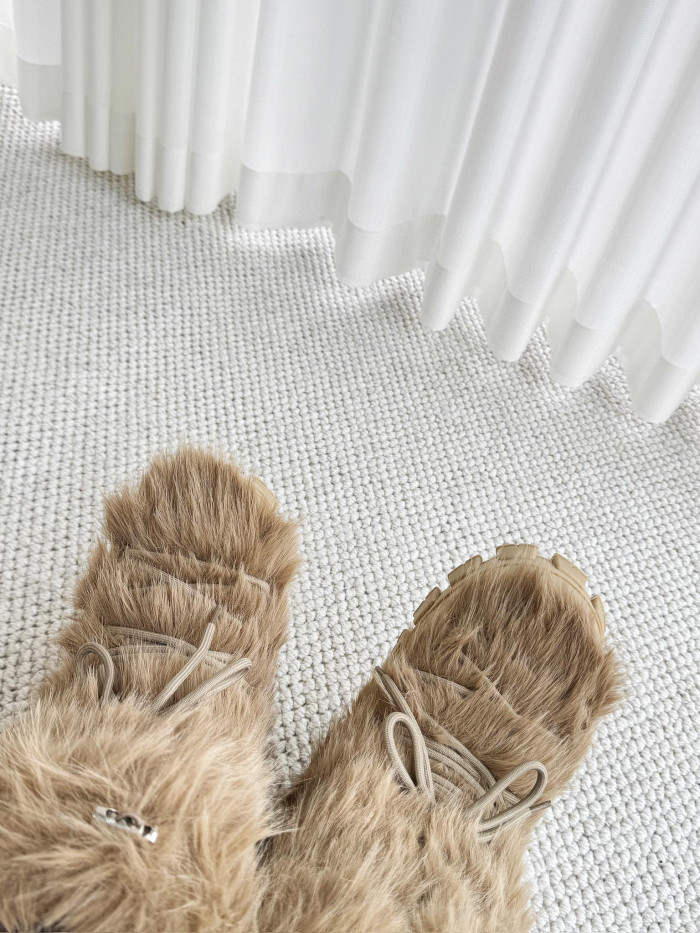 Prada Shearling Apres-Ski Boots Shoes #nigo96776