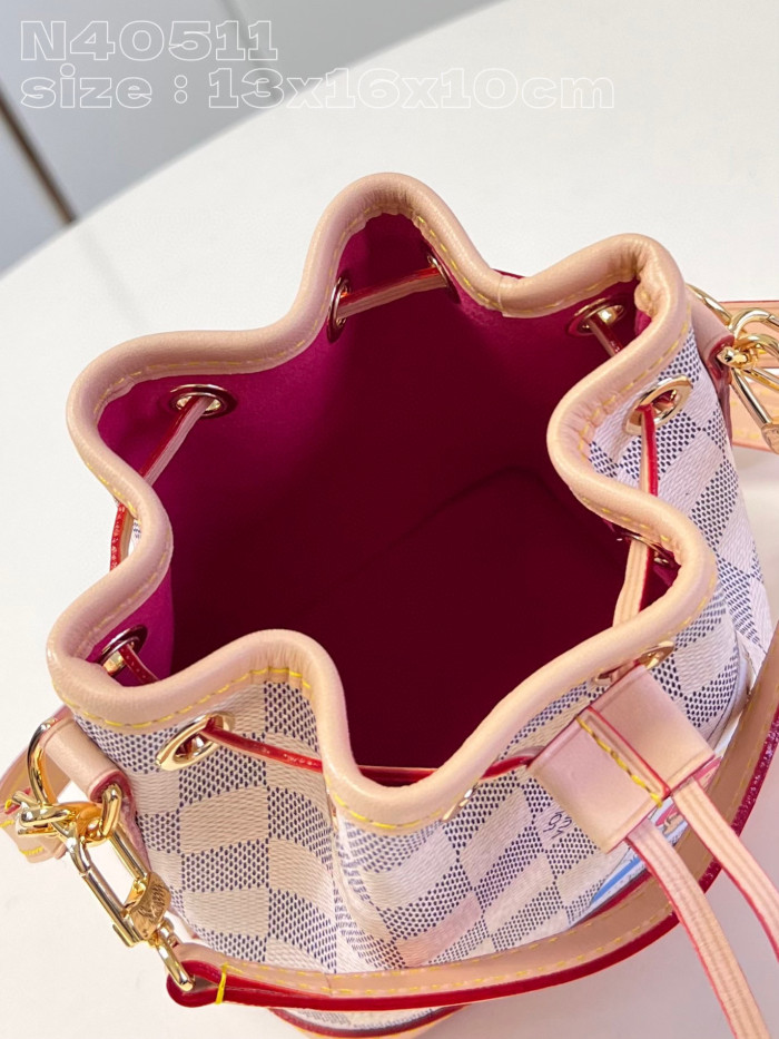 Louis Vuitton Nano Noe Printed Bucket Tote Bag #nigo22176