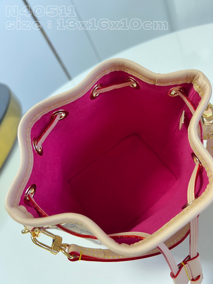 Louis Vuitton Nano Noe Printed Bucket Tote Bag #nigo22176