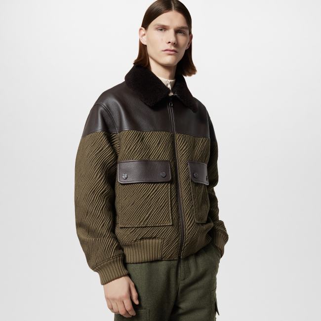 Louis Vuitton Mix Leather Blouson Jacket #nigo96816