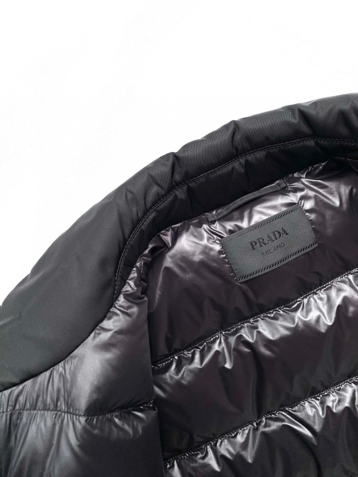 Prada Cropped Re-Nylon Puffer Down Jacket #nigo96815
