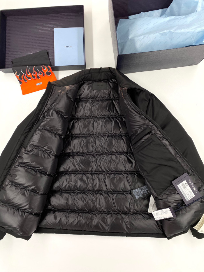 Prada Cropped Re-Nylon Puffer Down Jacket #nigo96815