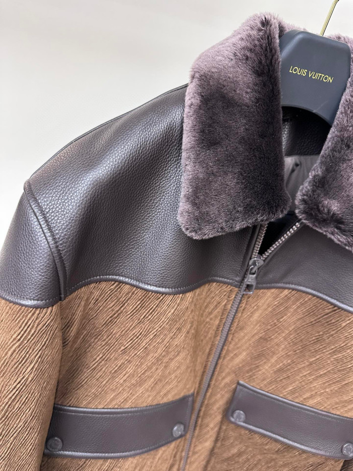 Louis Vuitton Mix Leather Blouson Jacket #nigo96816