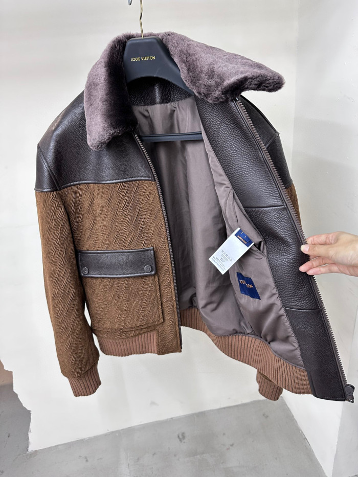 Louis Vuitton Mix Leather Blouson Jacket #nigo96816