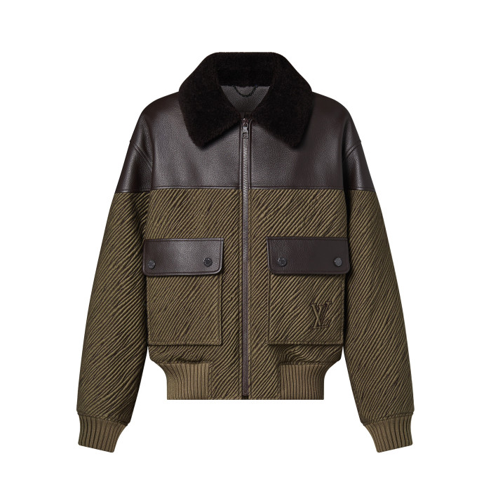 Louis Vuitton Mix Leather Blouson Jacket #nigo96816