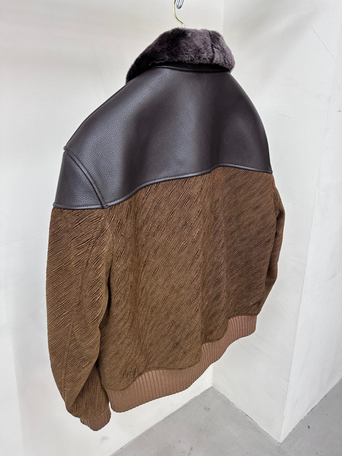 Louis Vuitton Mix Leather Blouson Jacket #nigo96816