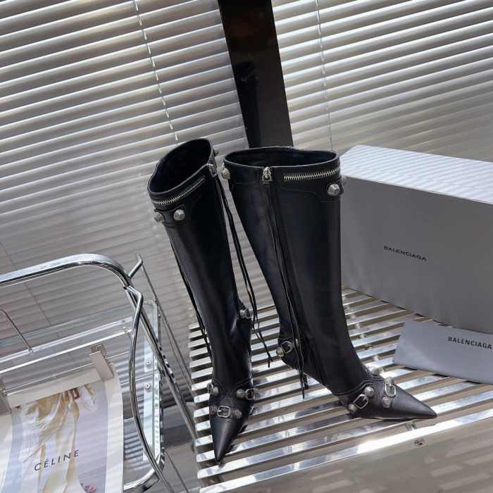 Balenciaga Cagole Leather High Heels And High Boots Shoes #nigo22181