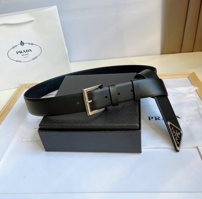 Prada Leather Accessory Belt #nigo22179