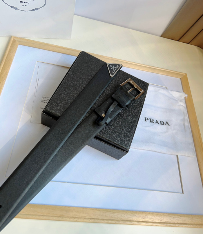 Prada Leather Accessory Belt #nigo22179