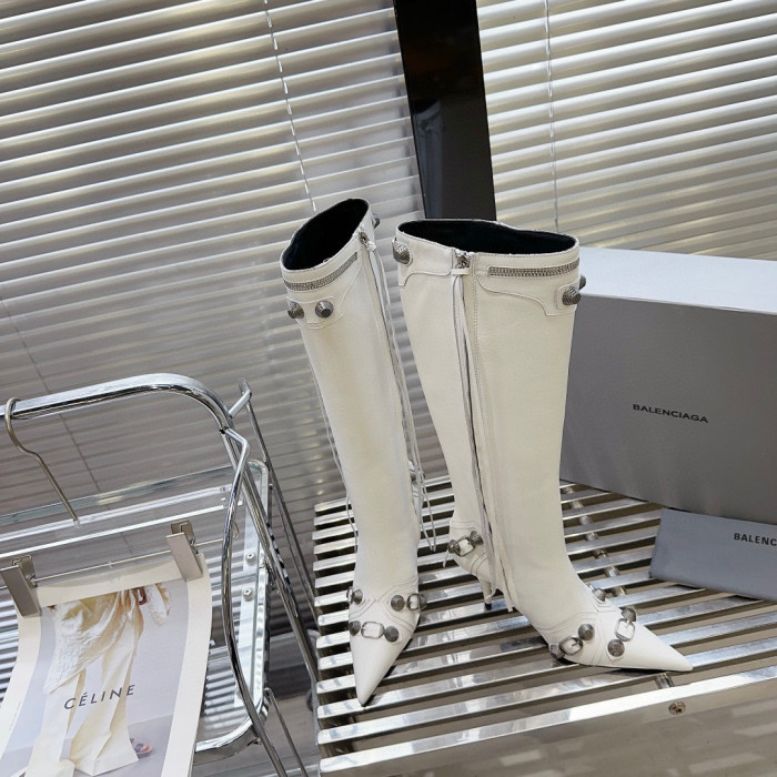 Balenciaga Cagole Leather High Heels And High Boots Shoes #nigo22181