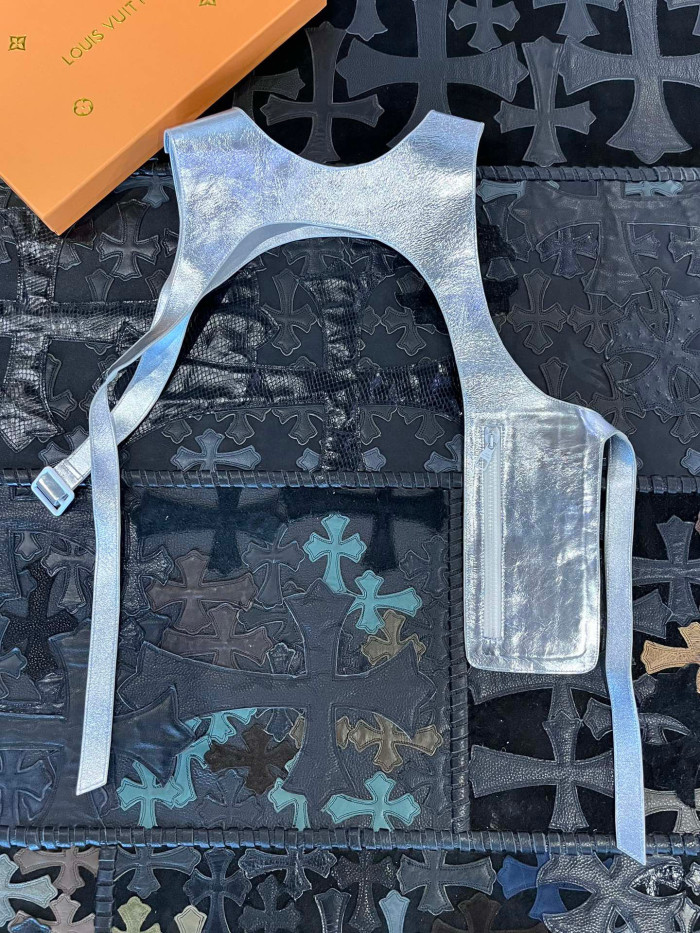 Louis Vuitton Leather Printed Vest With Accessories #nigo22172