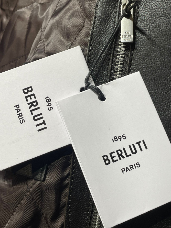 Berluti Multi-Pocket Leather Jacket Ngvp #nigo6915