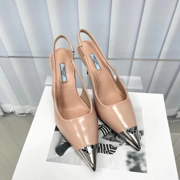 Saint Laurent NIGO Metal Pointed-Toe High-Heel Back Sandals Shoes #nigo54649