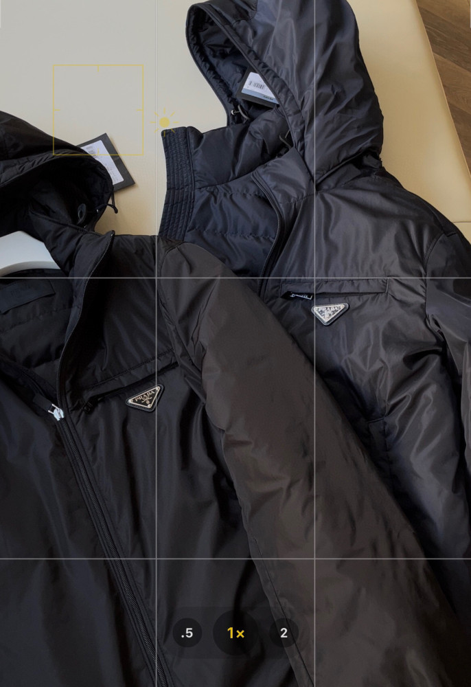 NIGO Prada Men's Fall/Winter Hooded Zipper Solid Color Re-Nylon Puffer Jacket #nigo96855