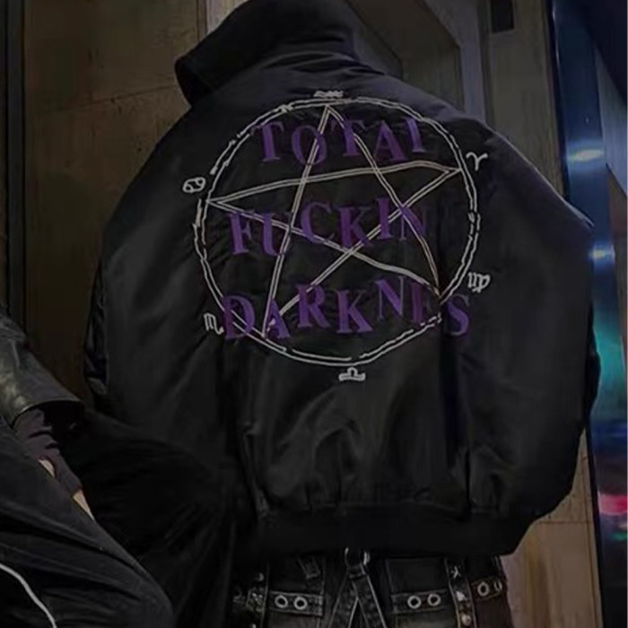 NIGO Vetements Men's Fall And Winter Black Embroidered Cotton Long Sleeve Loose Down Jacket Ngvp #nigo6926