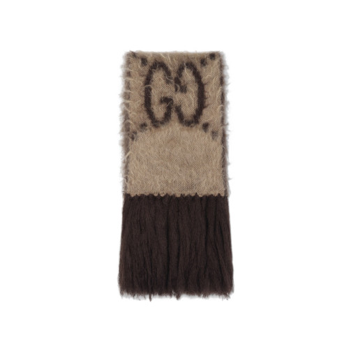 NIGO Gucci Men's and Women's GG Mohair Wool Blend Fringe Scarf #nigo96862