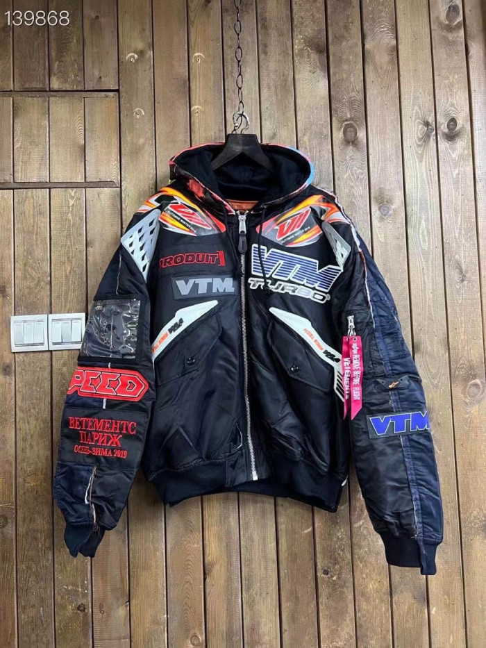 Vetements NIGO Man Motorcycle Zipper HoodedJacket #nigo94855