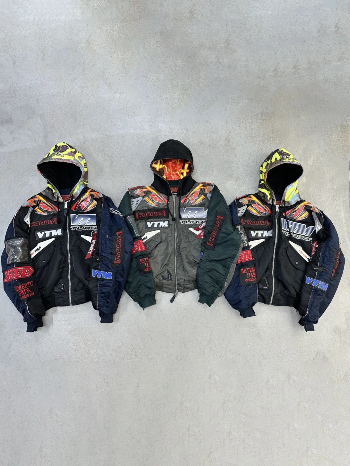 Vetements NIGO Man Motorcycle Zipper HoodedJacket #nigo94855