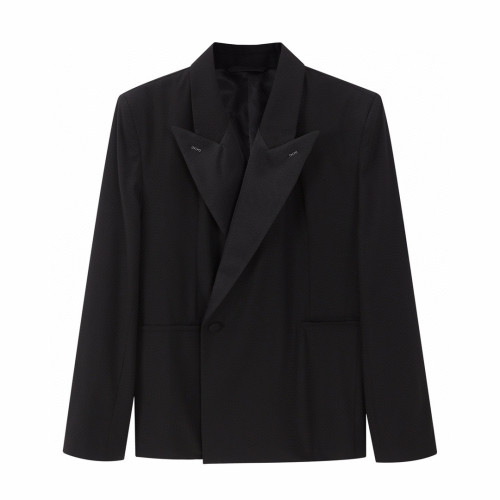 NIGO Givenchy Men's Women's Fall/Winter Logo Printed Wool Blend Lapel Loose Black Long Sleeve Blazer Jacket Ngvp #nigo6944