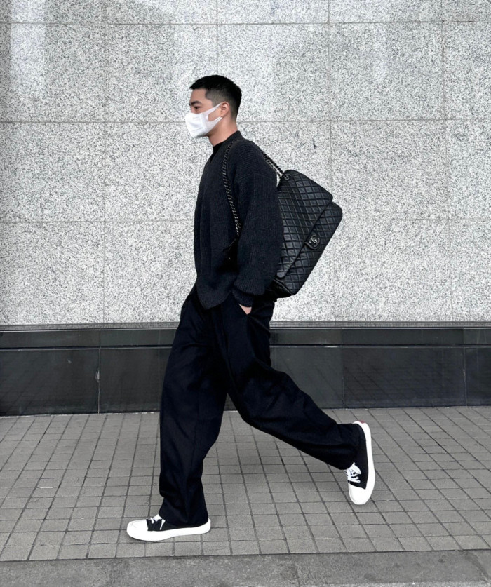 NIGO Chanel Leather Rhombic Pattern Check Airport Vacation Shopping Bag Shoulder Bags #nigo96888