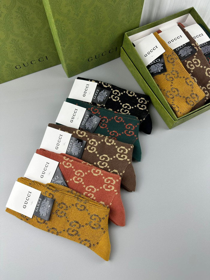 Gucci Socks 5-in-1 Set With Box #nigo96485