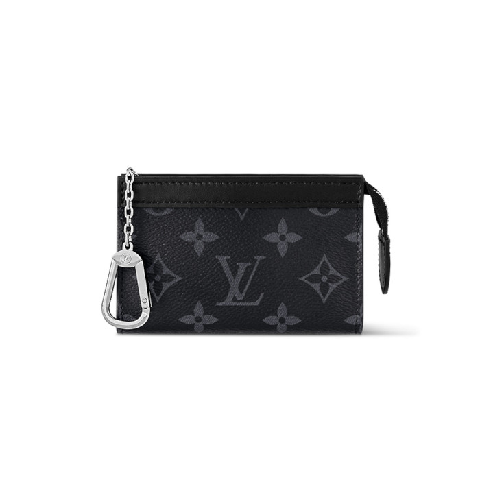 NIGO Louis Vuitton Leather Zipper Compact Clutch Key Pouch Voyage #nigo96899