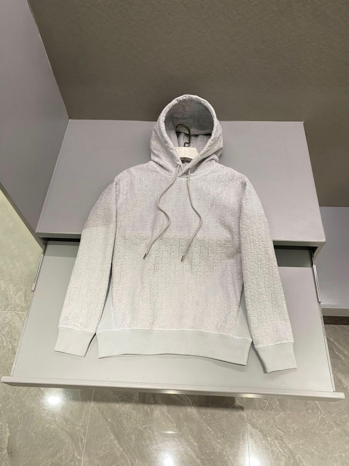 Dior Oblique Hooded Sweatshirt Relaxed Fit Loose Hoodie Pullover #nigo95126