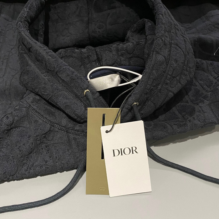 Dior Oblique Hooded Sweatshirt Relaxed Fit Loose Hoodie Pullover #nigo95126