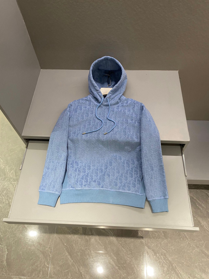 Dior Oblique Hooded Sweatshirt Relaxed Fit Loose Hoodie Pullover #nigo95126
