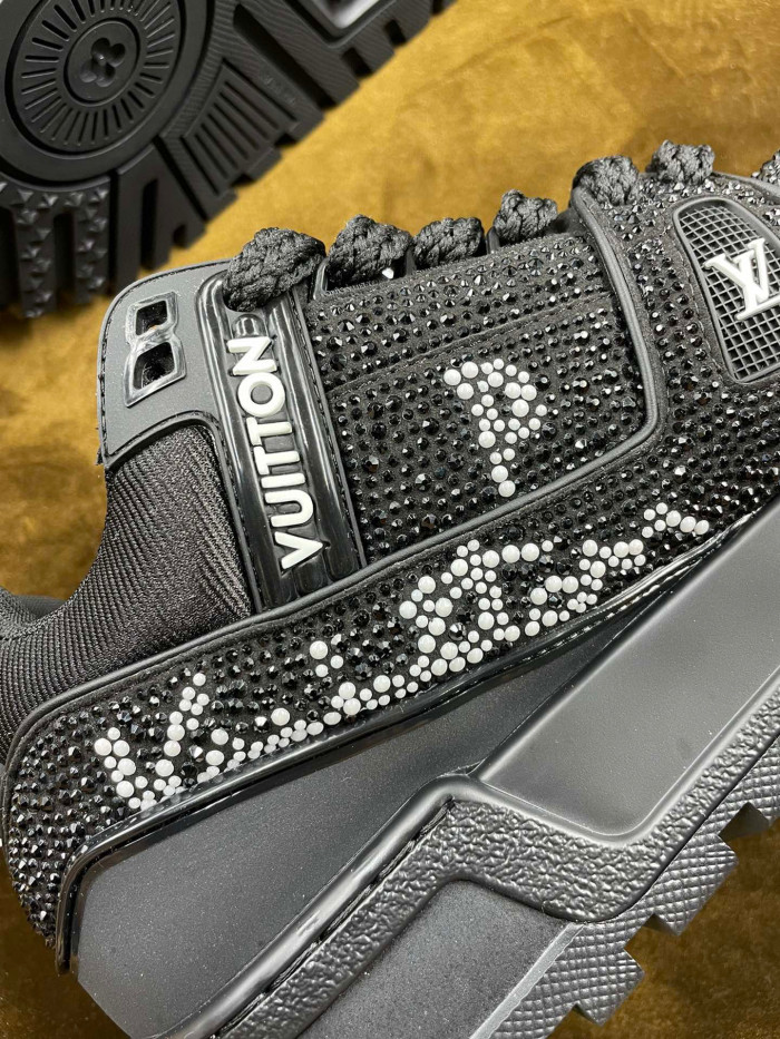 NIGO Louis Vuitton Men's Fall And Winter Low Top Rhinestone Trainer Sneakers Board Shoes #nigo96955