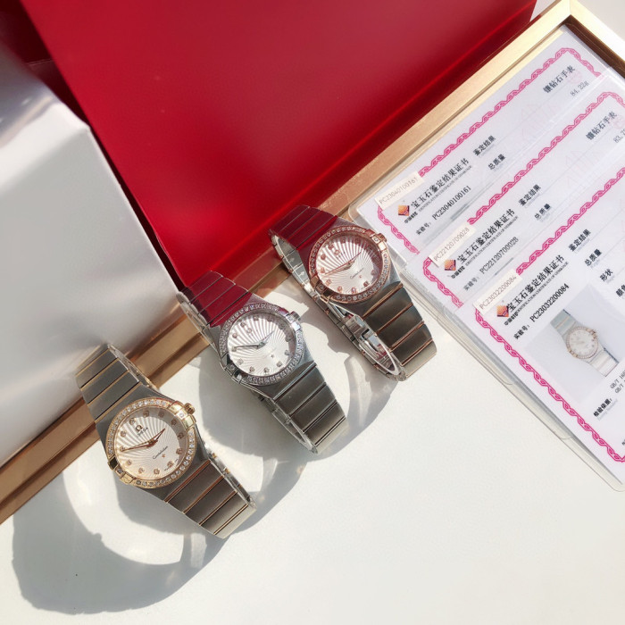 NIGO OMEGA Women's Anti-Glare Sapphire Mirror Swiss Quartz Watch #nigo96952