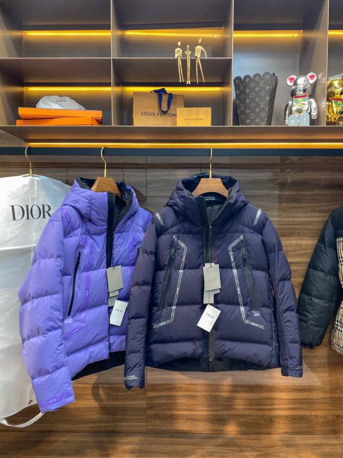 NIGO Dior Men's Fall And Winter Zipper Hooded Ski Puffer Down Jacket #nigo96969