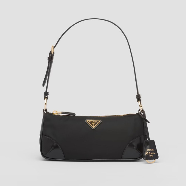NIGO Prada Re-Edition 2002 Re-Nylon And Brushed Leather Shoulder Bag Bags #nigo96982