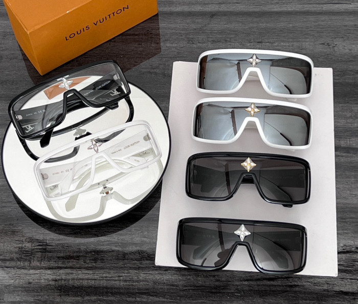 NIGO Louis Vuitton Men's Irregular Shape Plate Sunglasses Glasses #nigo96977