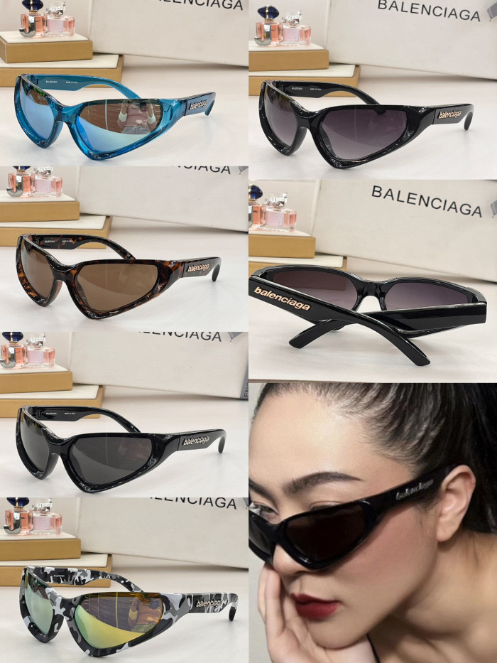 NIGO Balenciaga Cat Eye Plate Sunglasses Camouflage Print Eyewear Glasses #nigo96976
