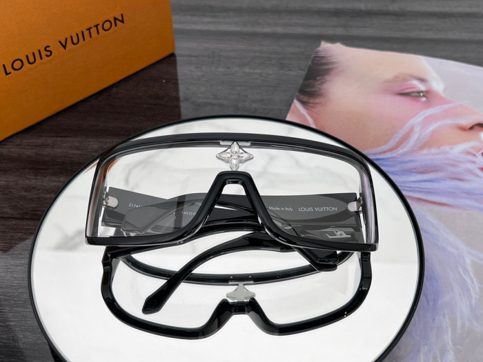 NIGO Louis Vuitton Men's Irregular Shape Plate Sunglasses Glasses #nigo96977