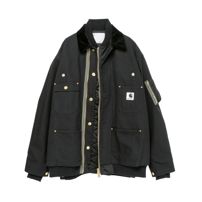 NIGO Sacai Carhartt WIP Canvas x MA-1 Jacket Michigan Men's Fall And Winter Loose Casual Fake Two Pieces Splicing Jacket #nigo96979