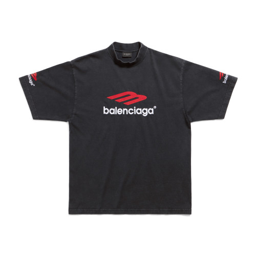 NIGO Balenciaga Men's Summer Vintage Plain Knit Fabric Short Sleeve 3b Sports Icon T-shirt Medium #nigo97137