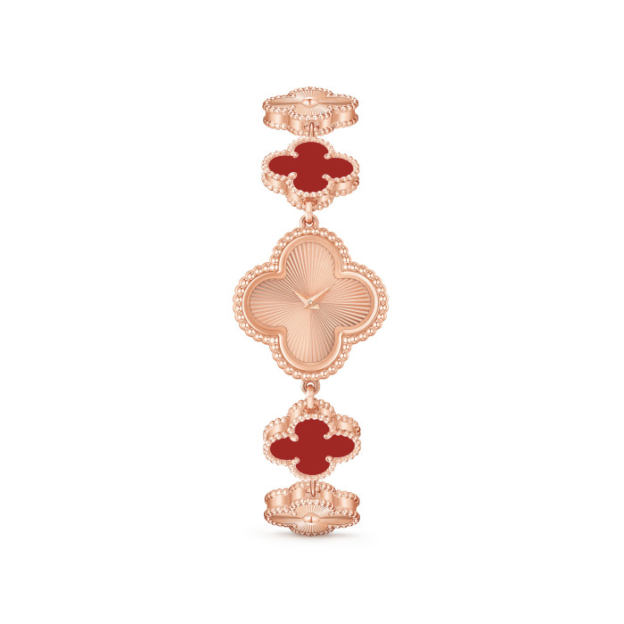NIGO Van Cleef & Arpels Sweet Alhambra Four Leaf Clover Jewelry Watch in 18K Genuine Gold #nigo97153